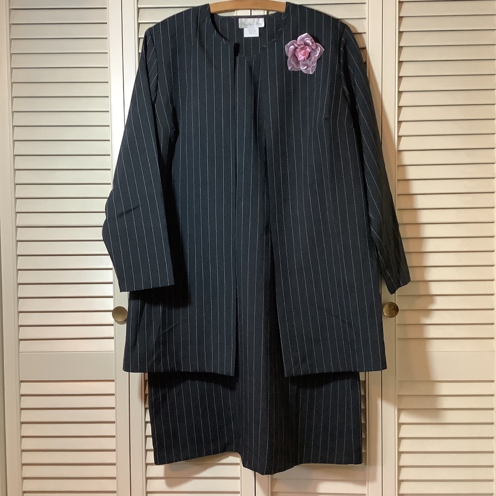 Vintage Pride & Joy 2 Piece, Pinstripe, Suit Dress.